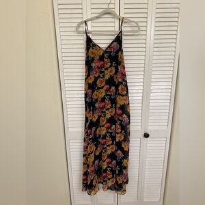 Floral Maxi Dress with Spaghetti Straps